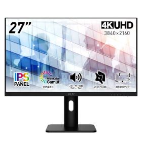 MSI PCモニター ［ 27型 / 4K(3840×2160) / ワイド / 60Hz ］ PRO-MP273UP-E6