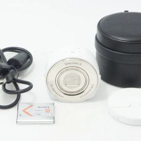 美品 SONY ソニー Cyber-shot DSC-QX10 レンズスタイルカメラ ホワイト ケース付 260703ae