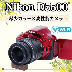 【早い者勝ち‼️】Nikon D5500✨手ぶれ補正レンズ✨レッド✨赤✨希少