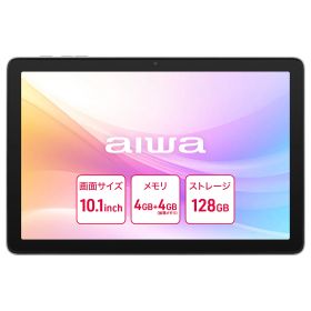 期間限定ポイント10倍【aiwa公式】aiwa タブレット 無線 モデル Android15 OS 10.1インチ 8コア CPU メモリ 4GB + 仮想メモリ 4GB ストレージ 128GB IPSパネル micro SD USB Type-c 3.5mm ヘッドホン端子 WidevineL1 動画視聴 型番:JA5-TBA1012