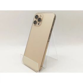 【中古】Apple SoftBank 【SIMロック解除済み】 iPhone 12 Pro Max 128GB ゴールド MGCW3J/A【大阪本店】保証期間1ヶ月【ランクC】