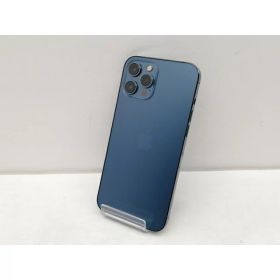 【中古】Apple SoftBank 【SIMロック解除済み】 iPhone 12 Pro Max 128GB パシフィックブルー MGCX3J/A【千葉】保証期間1ヶ月【ランクC】