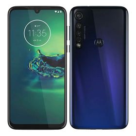 【中古】【安心保証】 SIMフリー Moto G8 Plus[64G] コズミックブルー