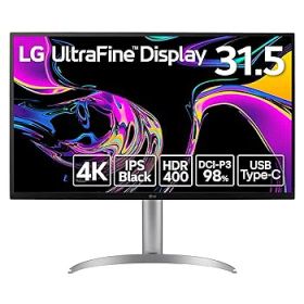 【中古】LG モニター ディスプレイ 32UQ850V-W 31.5インチ/IPS Black/4K (3840×2160)/約10.7億色表示(8bit+FRC)/DisplayHDR400/DCI-P3 98%/USB Type-C(U