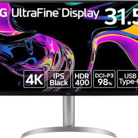 LG Electronics Japan 4K対応 31.5型ワイド液晶ディスプレイ(IPS/TypeC(PD90W)/高さ調整/ピボット/3年保証) 32UQ850V-W
