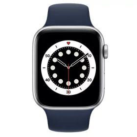 Apple Apple Watch Series6 44mm GPSモデル M02D3J/A+MYAX2FE/A A2292【シルバーアルミニウムケース/ディープネイビースポーツバンド】 [中古] 【当社3ヶ月間保証】 イオシス
