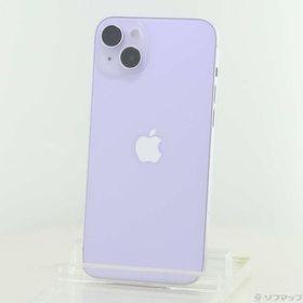 〔中古〕Apple(アップル) iPhone14 Plus 128GB パープル MQ4E3J／A SIMフリー〔196-ud〕