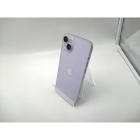 【中古】Apple docomo 【SIMフリー】 iPhone 14 Plus 128GB パープル MQ4E3J/A【博多】保証期間１ヶ月【ランクB】