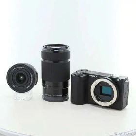 【中古】SONY(ソニー) VLOGCAM ZV-E10 II ダブルズームレンズキット ブラック ZV-E10M2X B 【262-ud】