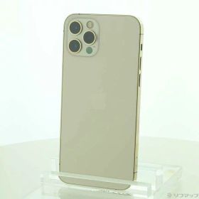 【中古】Apple(アップル) iPhone12 Pro 128GB ゴールド MGM73J／A SoftBank 【247-ud】
