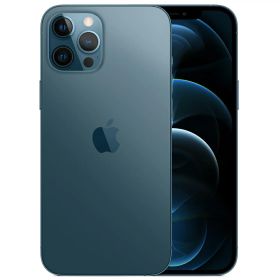 【中古】Bランク【やや傷や汚れあり】 SIMフリー iphone12 Pro 128GB パシフィックブルー 本体のみ 利用制限ー(白ロム) 送料無料