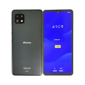 【中古】 SHARP AQUOS sense6 SH-54B Black ブラック 64GB docomo SIMロック解除済 白ロム 本体