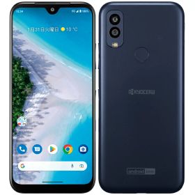 【未使用・本体のみ】 SIMフリー Android One S10 京セラ ネイビー 利用制限▲(赤ロム永久保証) 送料無料