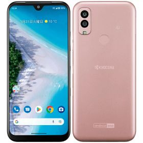 【中古】Aランク【目立った傷や汚れなし】 SIMフリー Android One S10 京セラ ピンク 利用制限▲(赤ロム永久保証) 送料無料