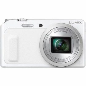 【中古】 パナソニック Panasonic TZ57 光学20倍 ホワイト DMC-TZ57-W 当店保証30日間 人気 ミラーレス 一眼レフ 交換レンズ カメラ