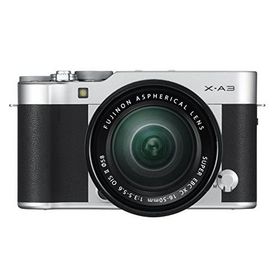 FUJIFILM ミラーレス一眼 X-A3 レンズキット シルバー X-A3LK-XC-S(中古品)