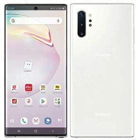 【中古】Bランク 【やや傷や汚れあり】 SIMロック解除済み 元docomo SC-01M SAMSUNG Galaxy Note10+ 本体のみ オーラホワイト ネットワーク利用制限〇(白ロム) 送料無料 simフリー 本体