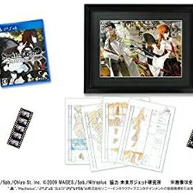 【中古】（新古品・未使用品） STEINS;GATE ELITE 完全受注生産限定版 【限定版同梱物】・高精細額装イラスト ・新作カット絵コンテ集 ・新作アニメカット特製フィルム (ランダム封入) 同梱 & 【初回特典】・PS4【STEINS;GATE 線形拘束のフェノグラム HD】DLコード