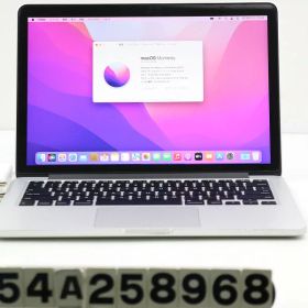Apple MacBook Pro Retina 13インチ Early 2015 A1502 Core i5 5287U 2.9GHz/16GB/128GB/macOS Montrrey スピーカー不良【中古】【20260527】