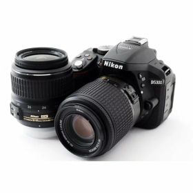 【中古】ニコン Nikon D5300 ダブルズームセット ブラック ブラック 美品 カメラ 中古 人気 おすすめ 高画質