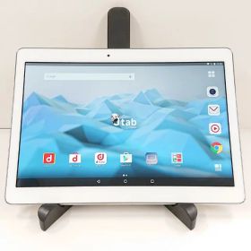 dtab d-01H ドコモ シルバー 送料無料 本体 c21243 【中古】