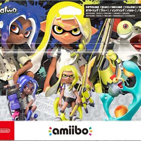【新品】【amiibo】amiibo トリプルセット[インクリング【イエロー】／オクトリング【ブルー】／コジャケ]（スプラトゥーンシリーズ）[在庫品]