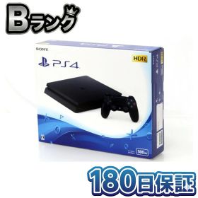 【中古】 整備済み品 SONY PlayStation 4 PS4 プレステ4 本体 ジェット・ブラック 500GB CUH-2200AB01 徹底除菌清掃済 高品質 スリム 薄型 ゲーム機 送料無料 翌日配送 中古 プレイステーション4 180日保