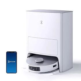 【中古】【全自動掃除機】ECOVACS(エコバックス)DEEBOT T20 OMNI ロボット掃除機 モップ温水洗浄 自動ゴミ収集 6000Pa強力吸引 回転型水拭き機能 モップ