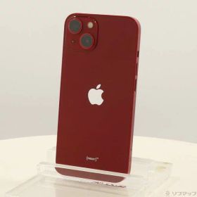 【中古】Apple(アップル) iPhone13 256GB プロダクトレッド MLNL3J／A SIMフリー 【269-ud】