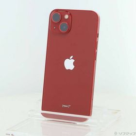 【中古】Apple(アップル) iPhone13 128GB プロダクトレッド MLNF3J／A SIMフリー 【251-ud】