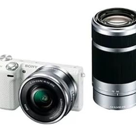【中古】【39shop】ソニー★SONY ミラーレス一眼カメラ α NEX-5Rダブルズームレンズキット ホワイト NEX-5RY/W(非常に良い)