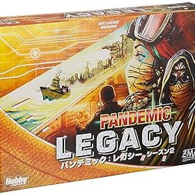 【中古】【39shop】ホビージャパン★パンデミック: レガシー シーズン2 黄箱 Pandemic: Legacy 日本語版 2-4人用 60分×12回 14才以上向け ボードゲーム（良い）