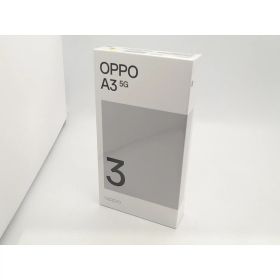 【未使用】Oppo ymobile 【SIMフリー】 OPPO A3 5G 4GB 128GB ブラック【広島本通】保証期間3ヶ月