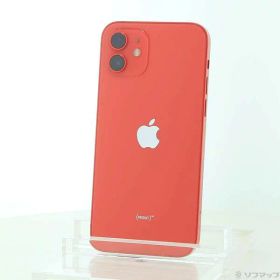 【中古】Apple(アップル) iPhone12 64GB プロダクトレッド MGHQ3J／A SIMフリー 【247-ud】