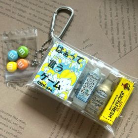 ガチャ詰めポーチ ミニチュア キーホルダー はぁって言うゲーム 旅の思い出