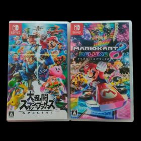 スマブラSP マリオカート8 デラックス Switchソフト 2本セット 中古