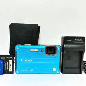 【美品・返品保証】Panasonic LUMIX DMC-FT2 ブルー 防水