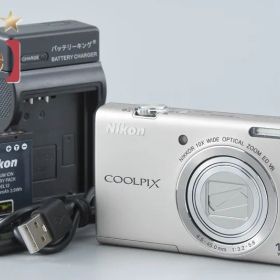 【中古】Nikon ニコン COOLPIX S6200 プラチナシルバー コンパクトデジタルカメラ