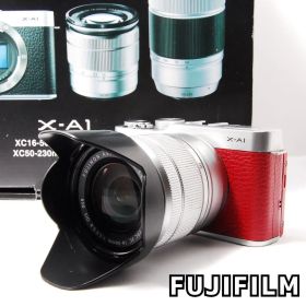 【元箱付】FUJIFILM X-A1 レッド ミラーレス フィルム 富士フィルム