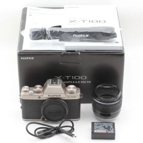 FUJIFILM X-T100レンズキット シャンパンゴールド