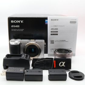 【シャッター回数：7800】SONY α6400 パワーズームレンズキット ILCE-6400L シルバー 〔SONY E マウント〕