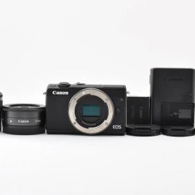 良品 Canon EOS M100 EF-M 15-45mm F3.5-6.3 IS STM / 22mm F2 STM ダブルレンズキット #096 #895 #2189