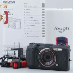 【中古】OLYMPUS オリンパス TOUGH TG-6 ブラック コンパクトデジタルカメラ シャッター回数僅少 元箱付き
