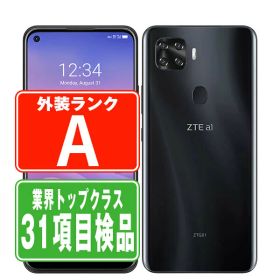 【中古】 ZTG01 ZTE a1 ブラック Aランク SIMフリー 本体 au スマホ 【あす楽】 【保証あり】 【送料無料】 ztg01bk8mtm
