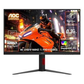 AOC エーオーシー 27インチゲーミングモニター デュアルリフレッシュレート対応 U27G4/11(2676067)