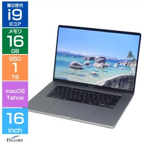 【エントリーでポイント5倍】 【Cランク 訳あり】Apple MacBook Pro 16インチ 2019 A2141 スペースグレイ Core i9 2.3GHz メモリ16GB SSD 1TB PCIe タッチバー Radeon Pro 5500M JISキーボード 大画面 高性能 macOS Tahoe 中古ノートパソコン マックブックプロ