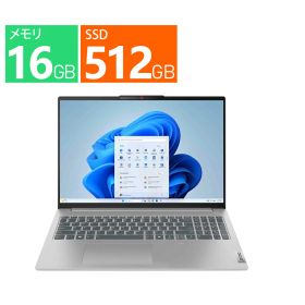Lenovo ノートパソコン 16 型(インチ) IdeaPad Slim 5i Gen 9 83DC006PJP [クラウドグレー] インテル Core Ultra 7 155H(Meteor Lake) 1.4GHz/16コア メモリ：16GB M.2 SSD：512GB Windows 11 Home 展示品