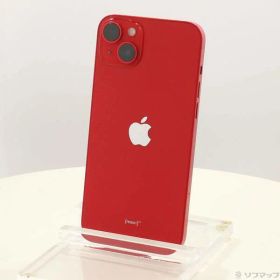 【中古】Apple(アップル) iPhone14 Plus 128GB プロダクトレッド MQ4F3J／A SIMフリー 【352-ud】