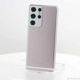 【中古】SAMSUNG(サムスン) Galaxy S21 Ultra 5G 256GB ファントムシルバー SC-52B docomoロック解除SIMフリー 【305-ud】