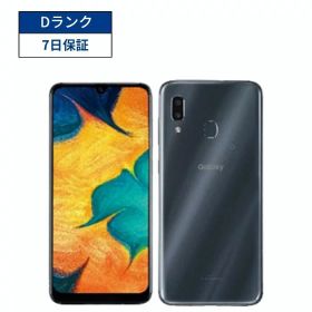 【訳アリ品】Galaxy A30 SCV43 64GB SIMフリー Android スマホ本体 ブラック au SIMロック解除済 スマホ CCコネクト【7日間安心保証付】